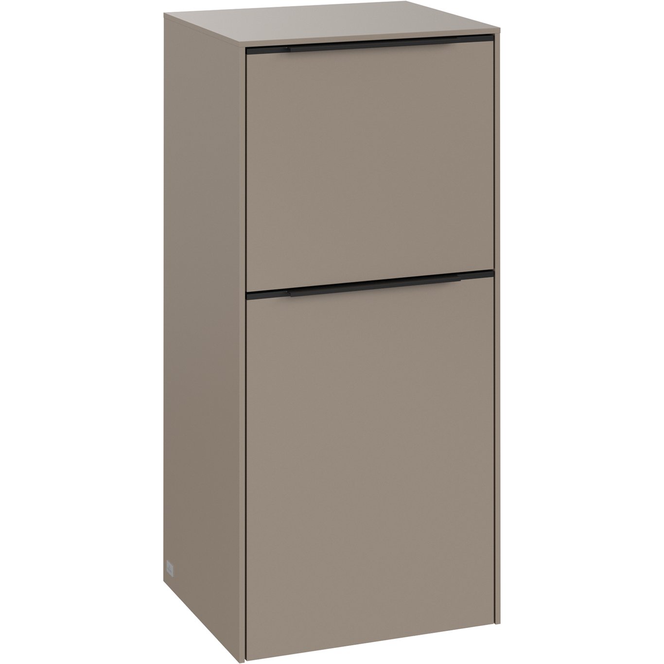 V&B SUBWAY 3.0 SIDESKAP 40X86 HØYRE TAUPE HÅNDTAK I VOLCANO BLACK