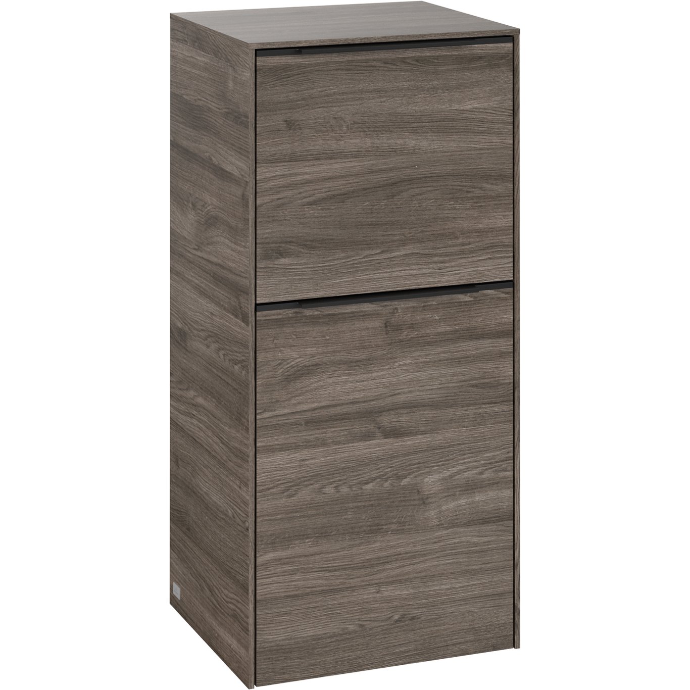 V&B SUBWAY 3.0 SIDESKAP 40X86 HØYRE STONE OAK HÅNDTAK I VOLCANO BLACK