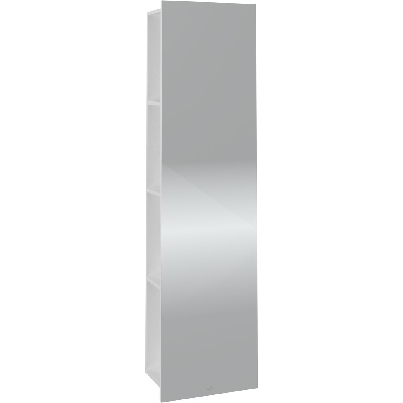 V&B SUBWAY 3.0 SPEILHYLLE 40X171 VENSTRE BRILLIANT WHITE HÅNDTAK I KROM