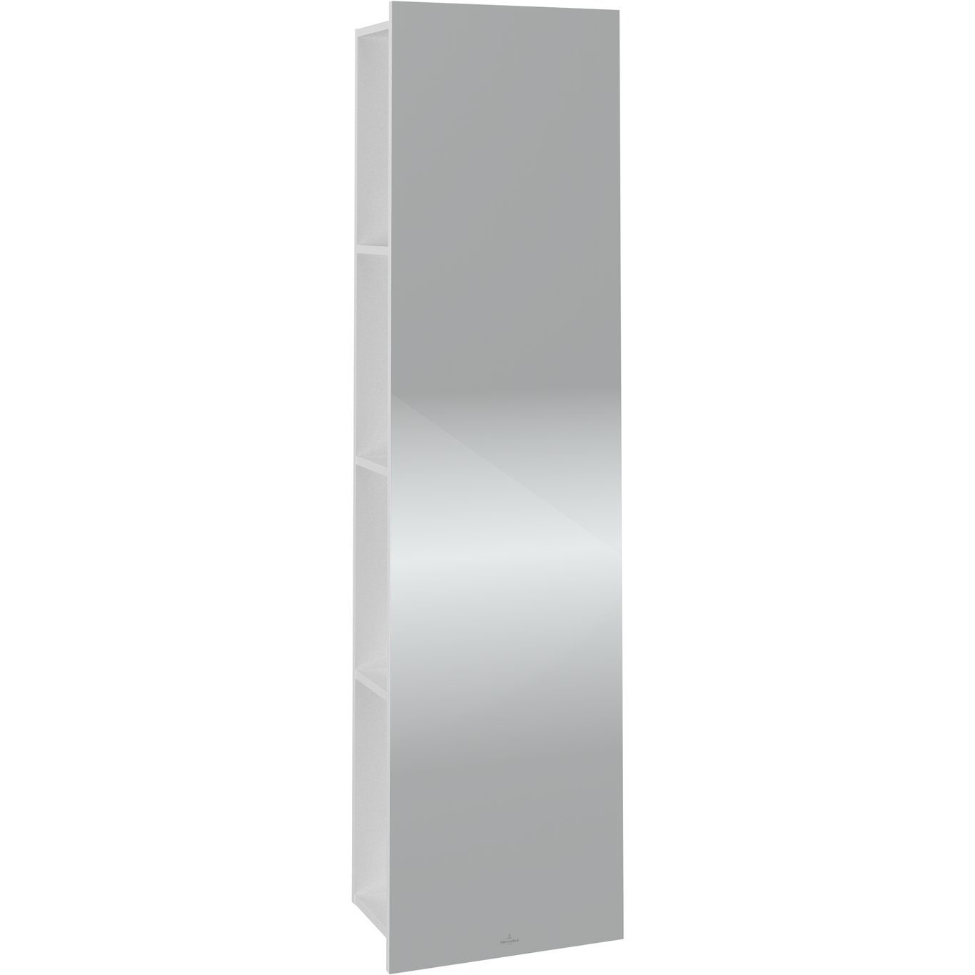 V&B SUBWAY 3.0 SPEILHYLLE 40X171 VENSTRE PURE WHITE HÅNDTAK I KROM