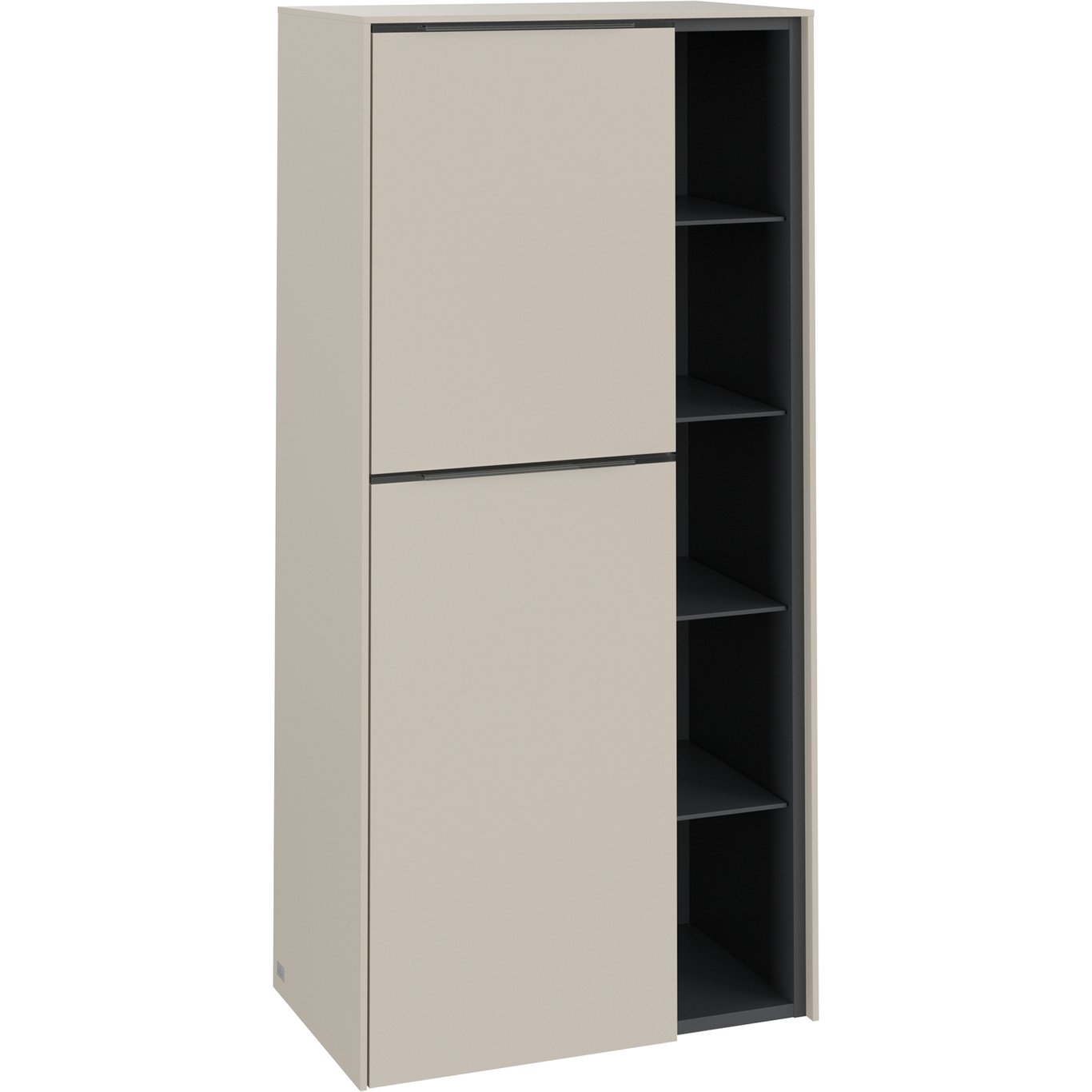 V&B SUBWAY 3.0 SIDESKAP 57X120 VENSTRE CASHMERE GREY HÅNDTAK I MØBELETS FARGE