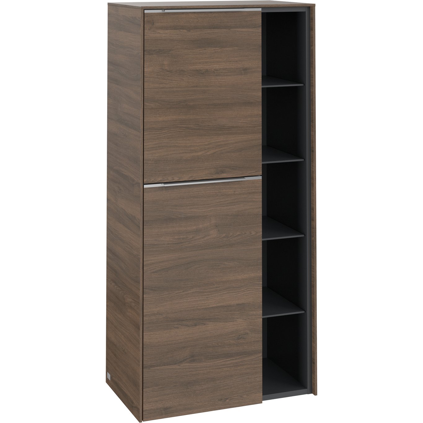 V&B SUBWAY 3.0 SIDESKAP 57X120 VENSTRE ARIZONA OAK HÅNDTAK I KROM