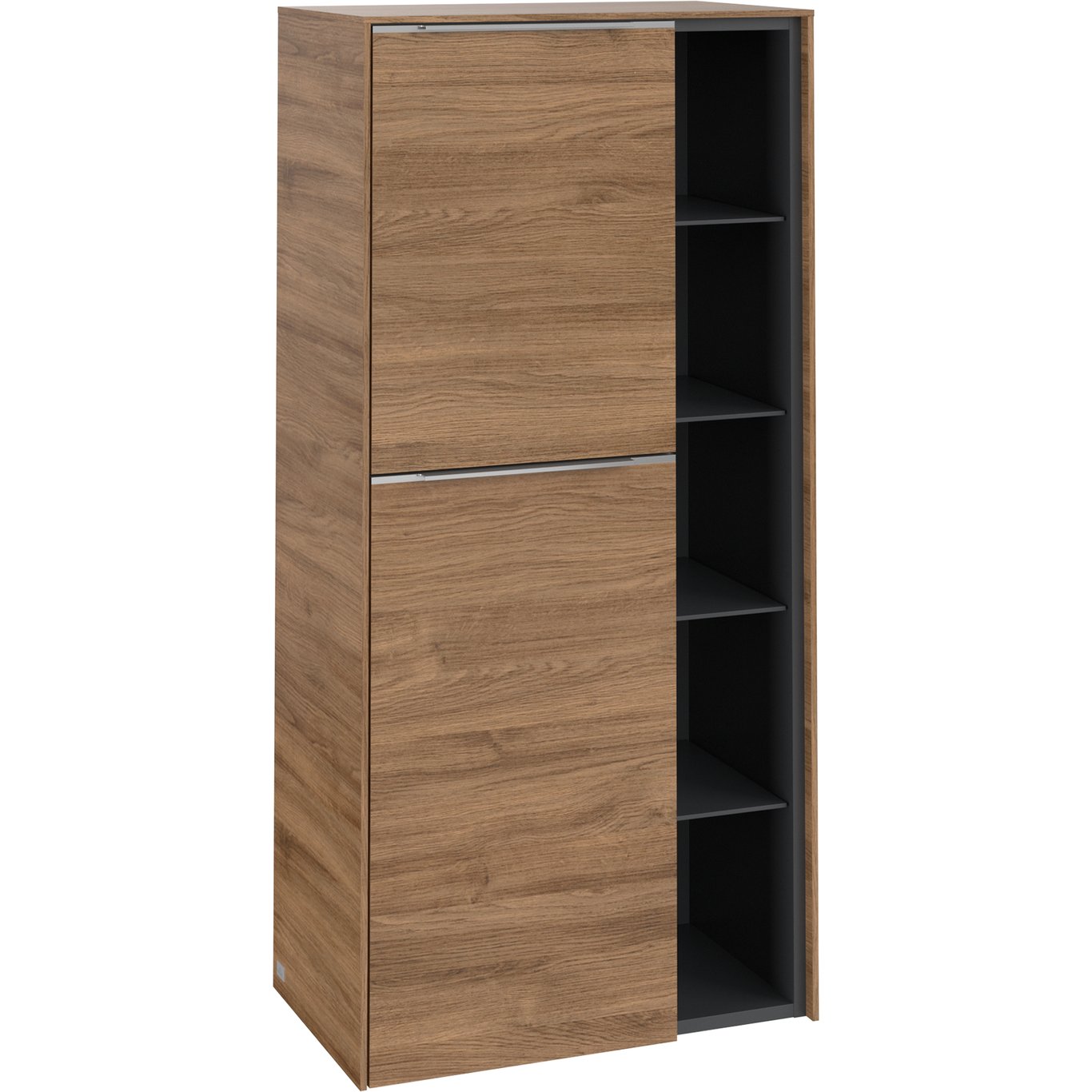 V&B SUBWAY 3.0 SIDESKAP 57X120 VENSTRE KANSAS OAK HÅNDTAK I KROM