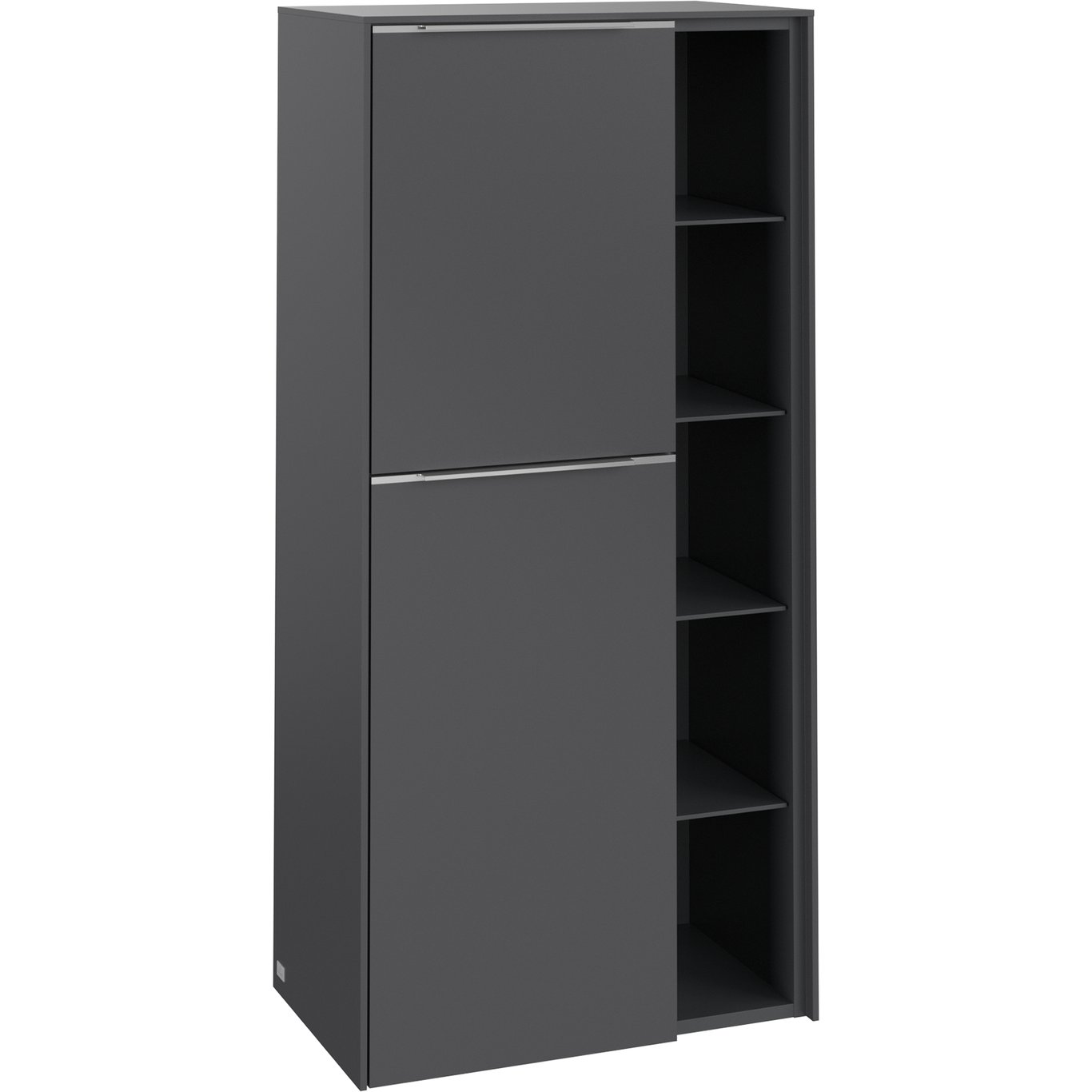 V&B SUBWAY 3.0 SIDESKAP 57X120 VENSTRE GRAPHITE HÅNDTAK I KROM