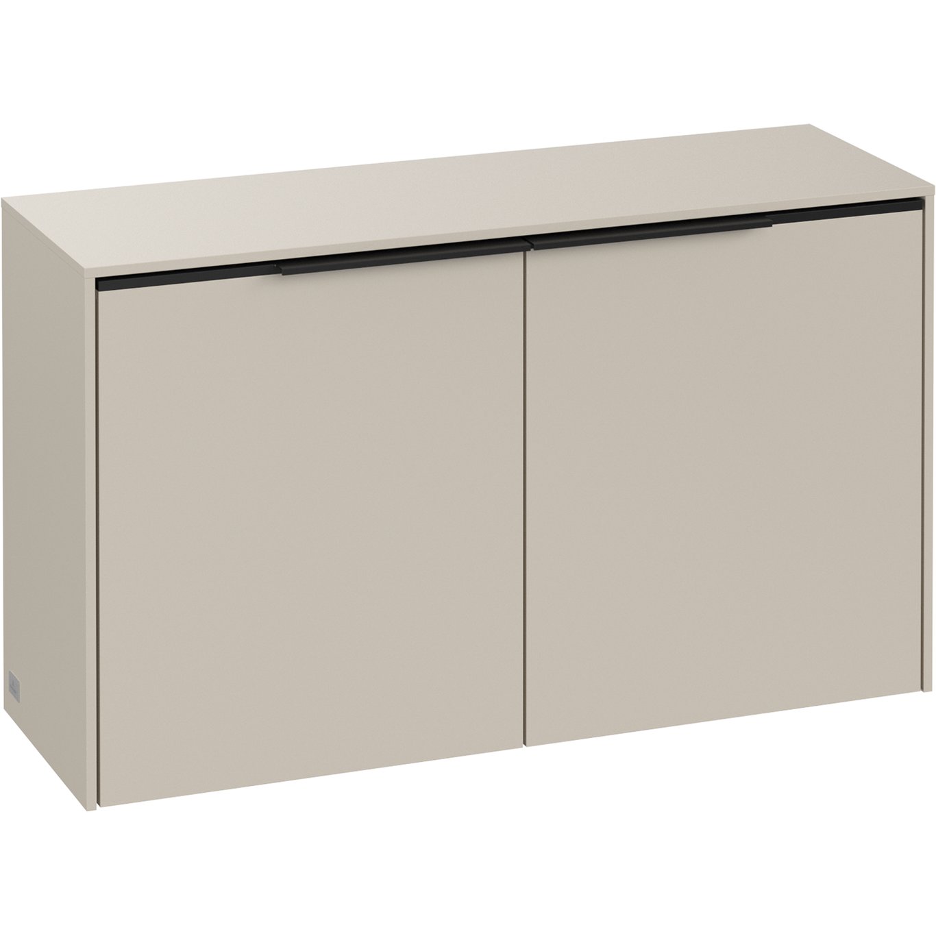 V&B SUBWAY 3.0 SIDESKAP 80X42 CASHMERE GREY HÅNDTAK I VOLCANO BLACK