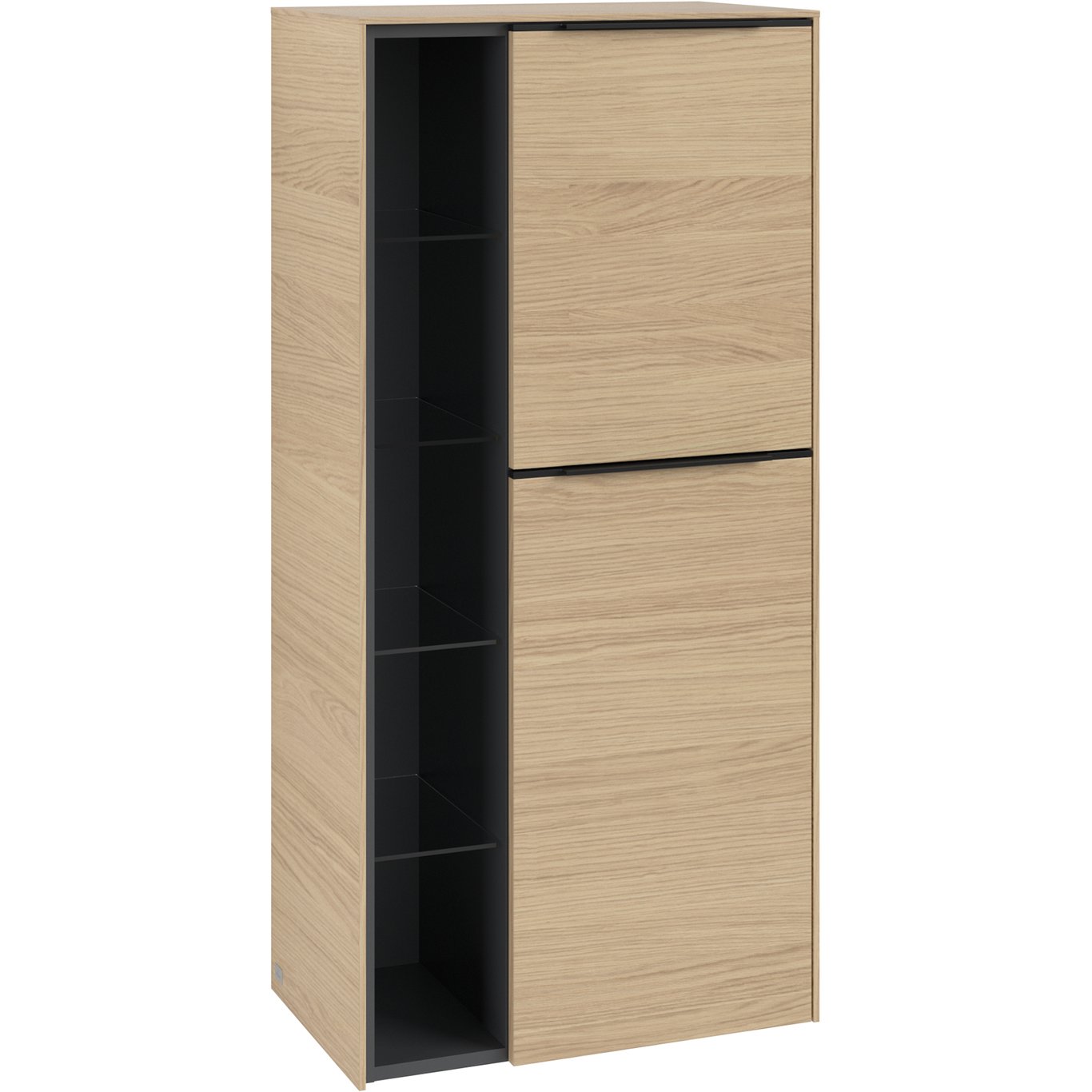 V&B SUBWAY 3.0 SIDESKAP 57X120 HØYRE NORDIC OAK HÅNDTAK I VOLCANO BLACK V&B SUBWAY 3.0 SIDESKAP 57X120 HØYRE NORDIC OAK HÅNDTAK I VOLCANO BLACK