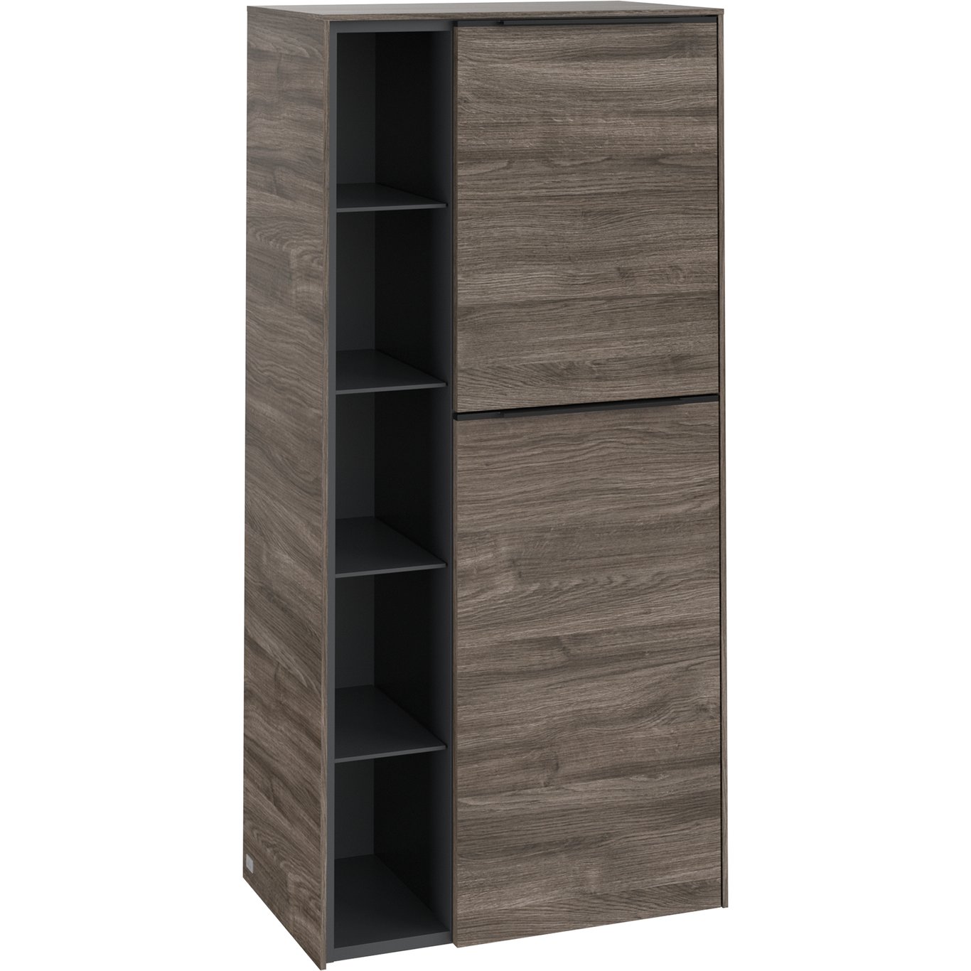V&B SUBWAY 3.0 SIDESKAP 57X120 HØYRE STONE OAK HÅNDTAK I VOLCANO BLACK V&B SUBWAY 3.0 SIDESKAP 57X120 HØYRE STONE OAK HÅNDTAK I VOLCANO BLACK