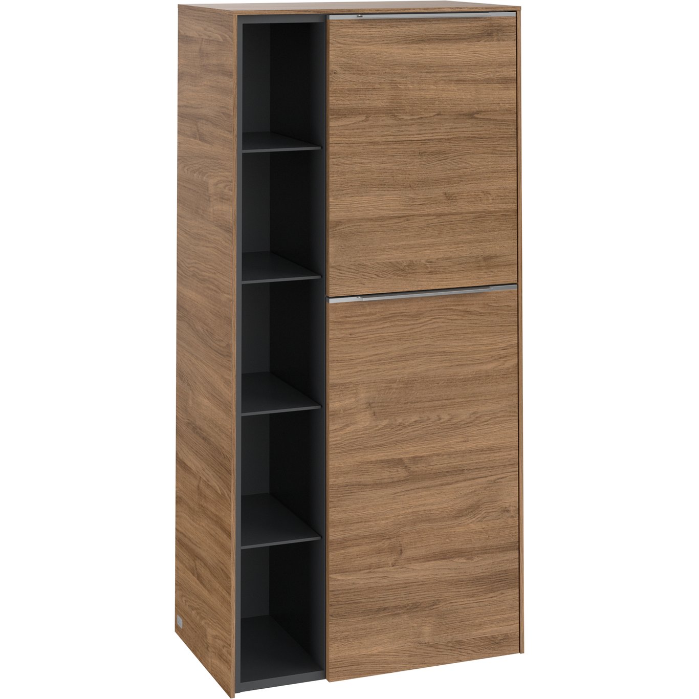 V&B SUBWAY 3.0 SIDESKAP 57X120 HØYRE KANSAS OAK HÅNDTAK I KROM