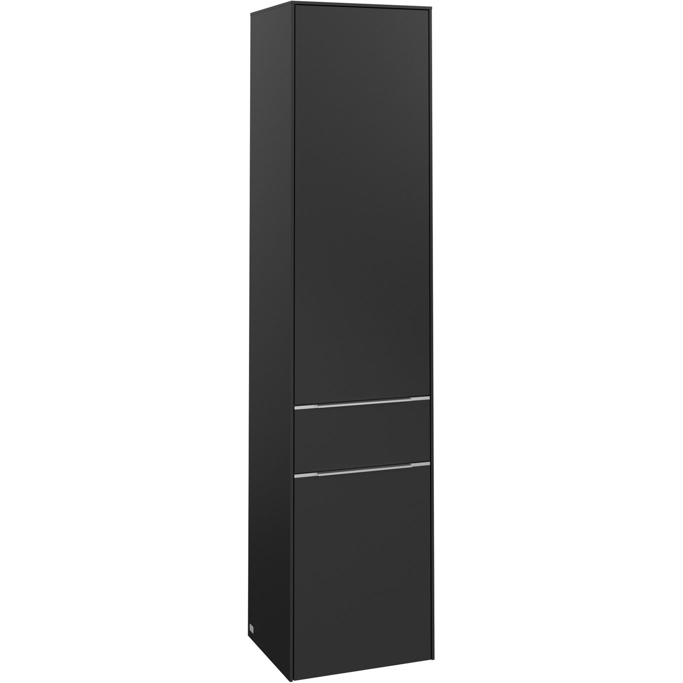 V&B SUBWAY 3.0 HØYSKAP 40X171 HØYRE 2 DØRER & SKUFF VOLCANO BLACK HÅNDTAK I KROM V&B SUBWAY 3.0 HØYSKAP 40X171 HØYRE 2 DØRER & SKUFF VOLCANO BLACK HÅNDTAK I KROM