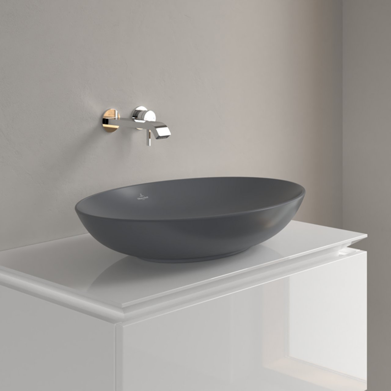 V&B LOOP & FRIENDS OVAL SERVANT C+ 62X42 GRAPHITE V&B LOOP & FRIENDS OVAL SERVANT C+ 62X42 GRAPHITE