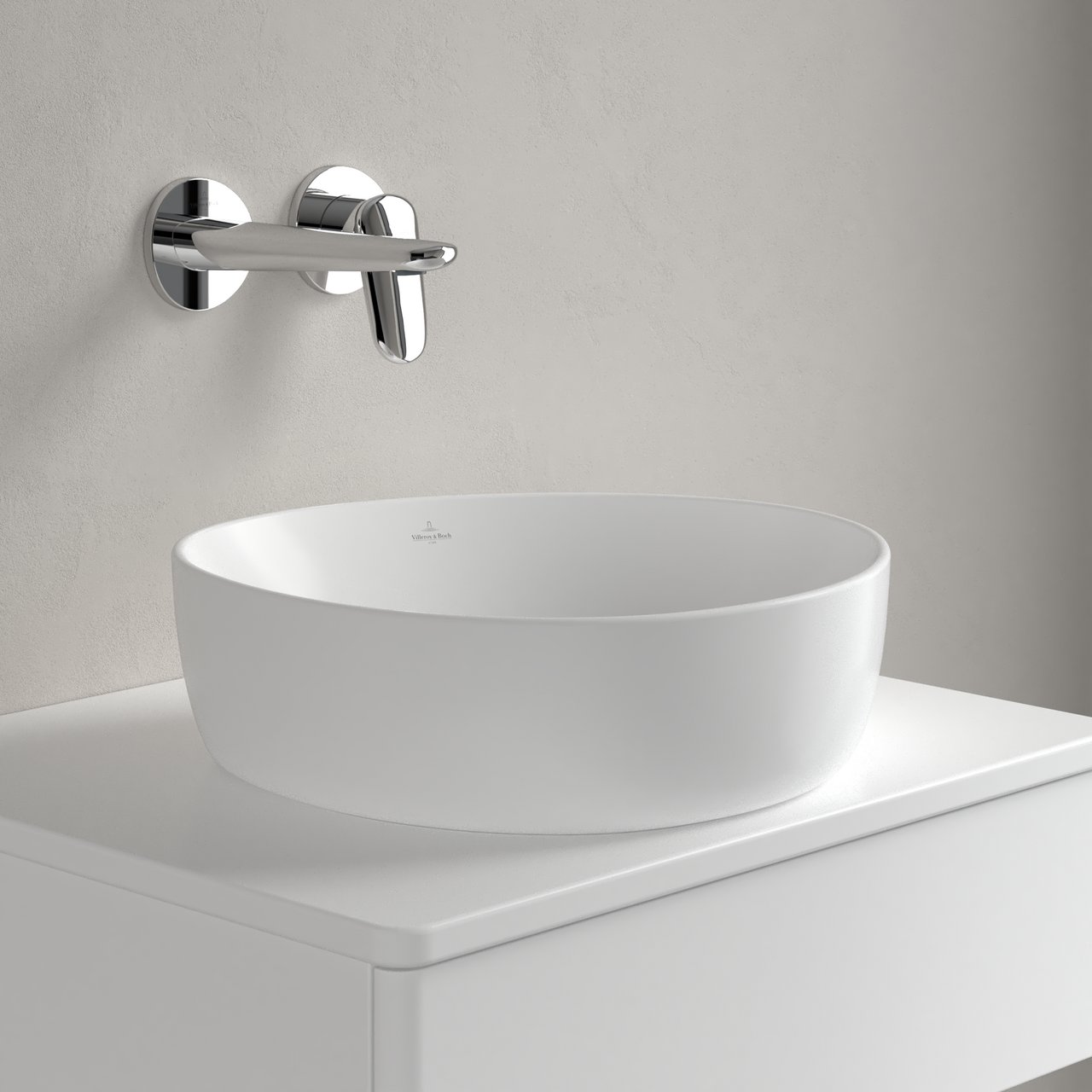 V&B ANTAO SERVANT C+ 40X39,5 U/OVERLØP STONE WHITE