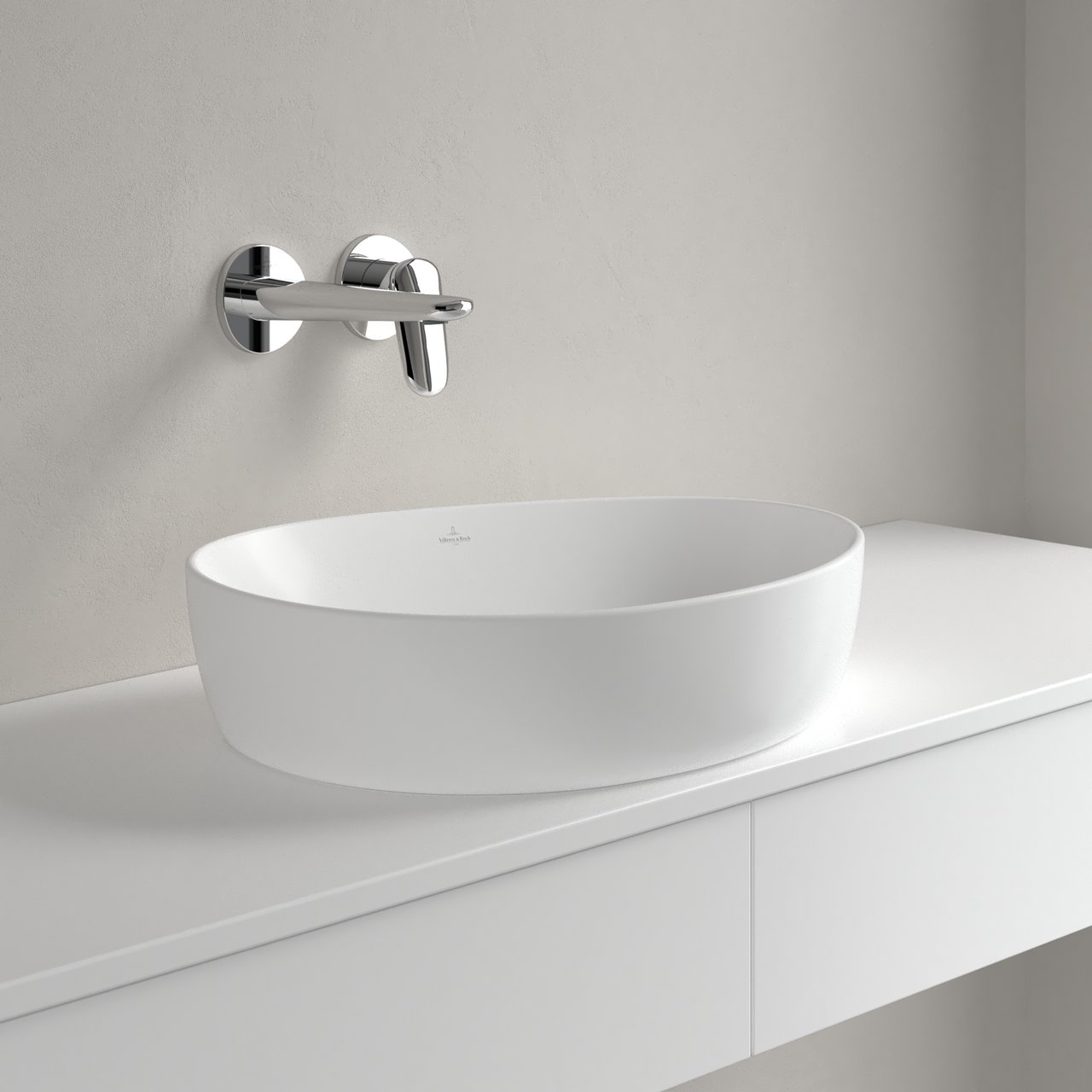 V&B ANTAO SERVANT C+ 51X40 U/OVERLØP STONE WHITE V&B ANTAO SERVANT C+ 51X40 U/OVERLØP STONE WHITE