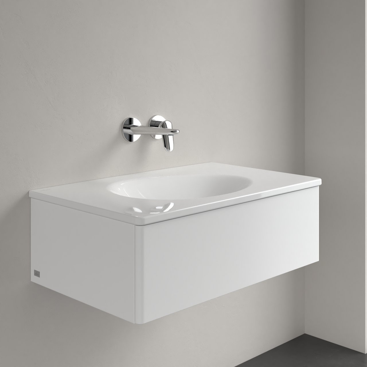 V&B ANTAO SERVANT C+ 80X50 U/OVERLØP HVIT ALPIN