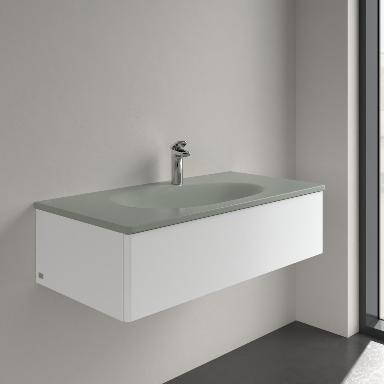 V&B ANTAO SERVANT C+ 100X50 U/OVERLØP MORNING GREEN V&B ANTAO SERVANT C+ 100X50 U/OVERLØP MORNING GREEN