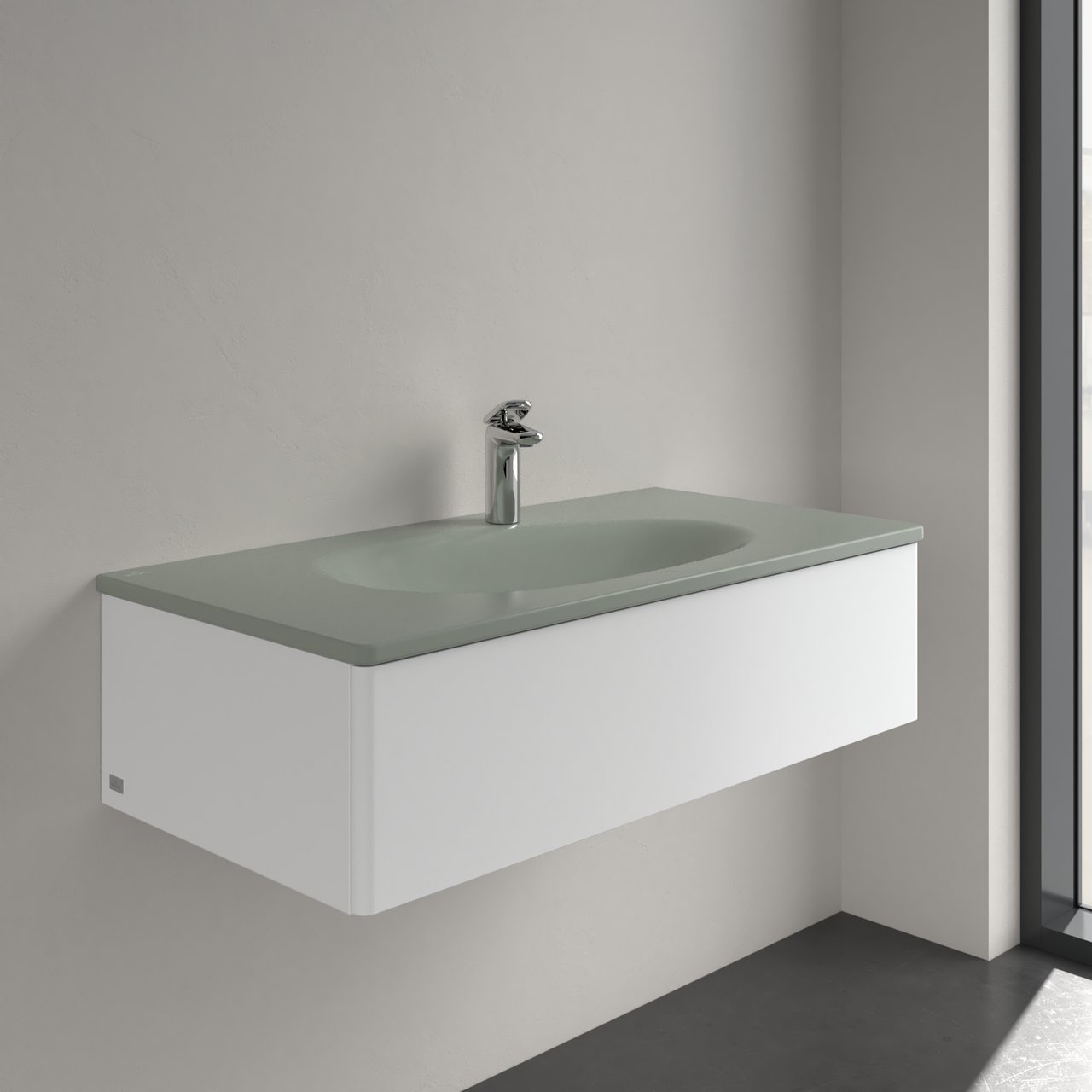 V&B ANTAO SERVANT C+ 100X50 M/SKJULT OVERLØP MORNING GREEN V&B ANTAO SERVANT C+ 100X50 M/SKJULT OVERLØP MORNING GREEN