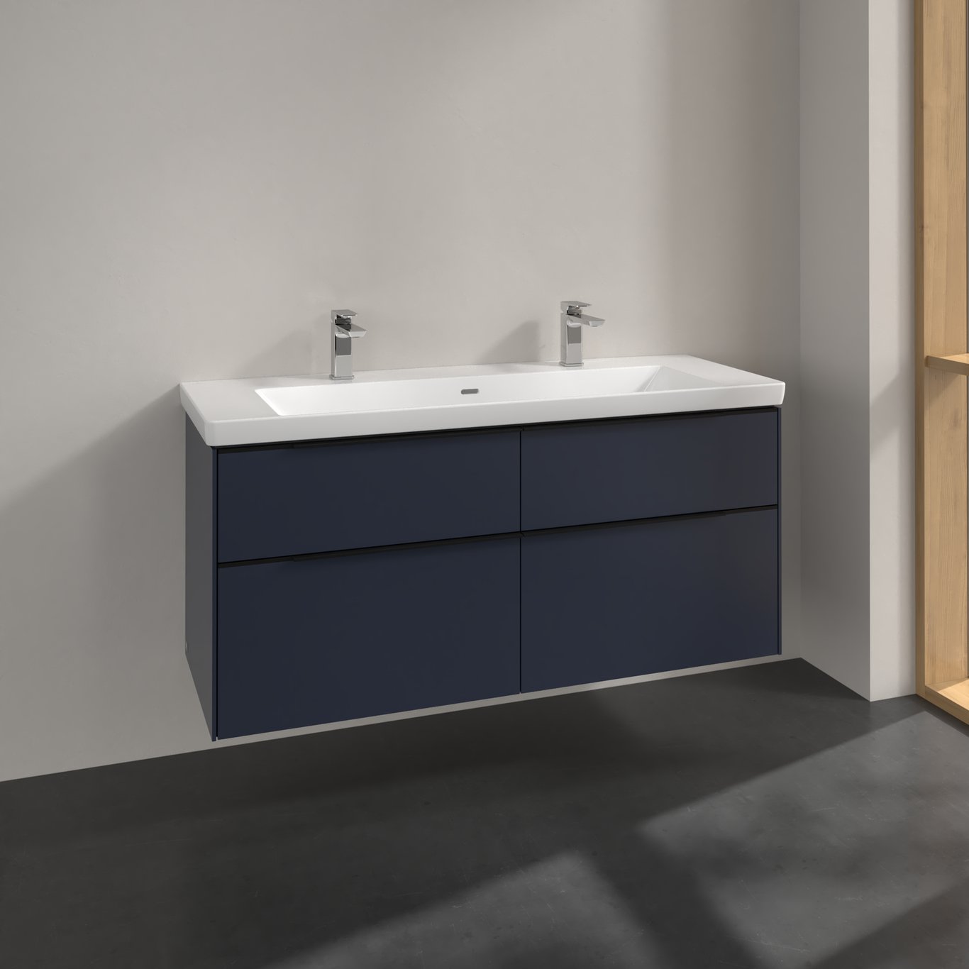 V&B SUBWAY 3.0 SERVANTSKAP 127X57 MARINE BLUE HÅNDTAK I VOLCANO BLACK V&B SUBWAY 3.0 SERVANTSKAP 127X57 MARINE BLUE HÅNDTAK I VOLCANO BLACK
