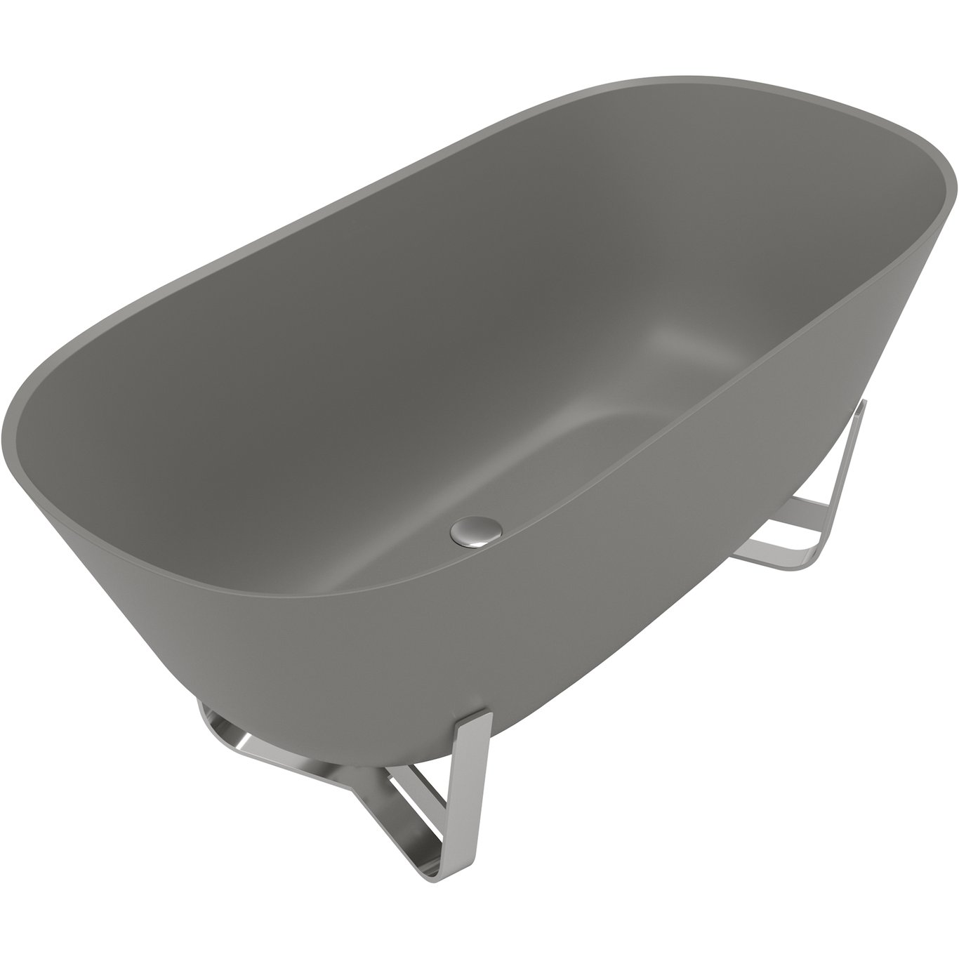 V&B ANTHEUS FRITTSTÅENDE BADEKAR 155X75 GREY