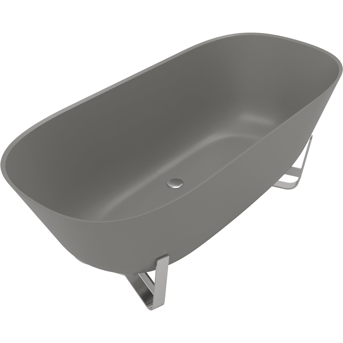 V&B ANTHEUS FRITTSTÅENDE BADEKAR 175X80 GREY