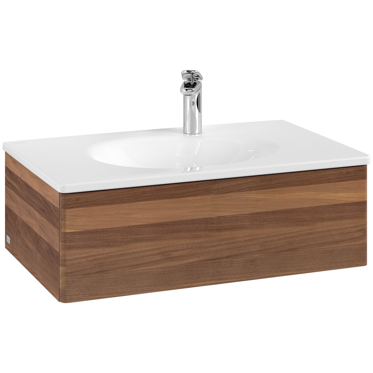 V&B ANTAO SERVANTSKAP 1 SKUFF GLATT 788X256X496 VALNØTT V&B ANTAO SERVANTSKAP 1 SKUFF GLATT 788X256X496 VALNØTT