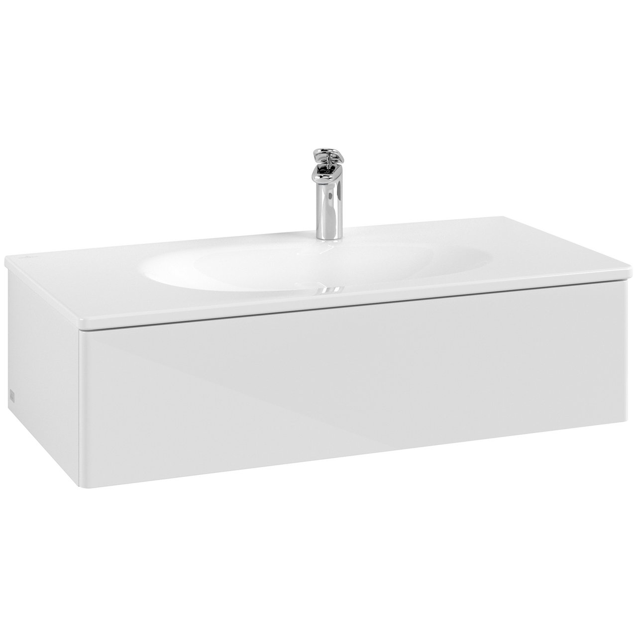 V&B ANTAO SERVANTSKAP 1 SKUFF GLATT 988X256X493 HVIT