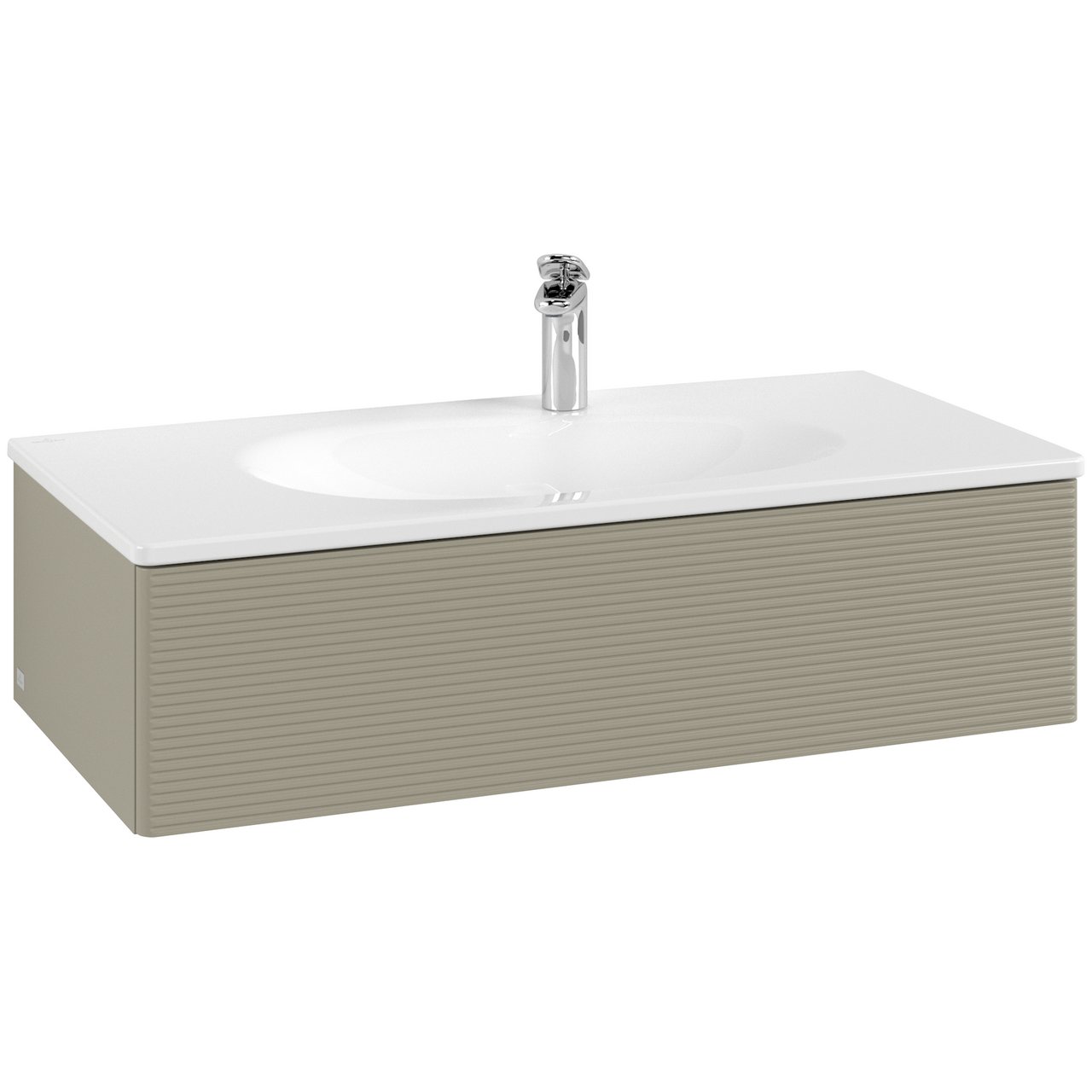 V&B ANTAO SERVANTSKAP 1 SKUFF RILLET 988X256X493 STENGRÅ
