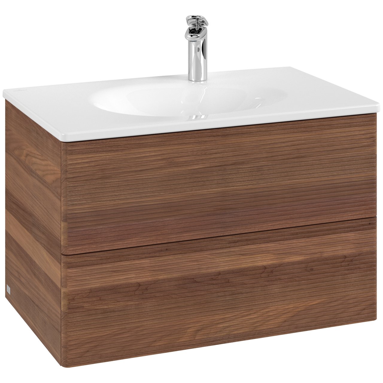 V&B ANTAO SERVANTSKAP 2 SKUFFER RILLET 788X504X496 VALNØTT V&B ANTAO SERVANTSKAP 2 SKUFFER RILLET 788X504X496 VALNØTT