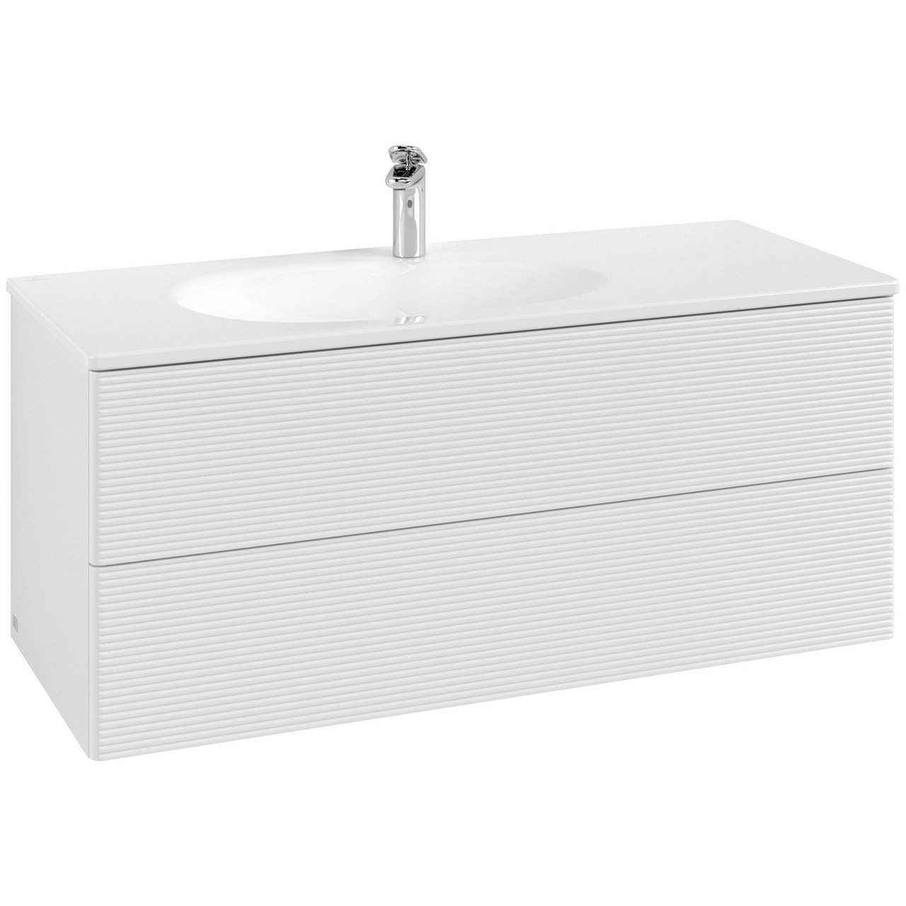 V&B ANTAO SERVANTSKAP 2 SKUFFER RILLET 1188X504X492 VENSTRE HVIT V&B ANTAO SERVANTSKAP 2 SKUFFER RILLET 1188X504X492 VENSTRE HVIT