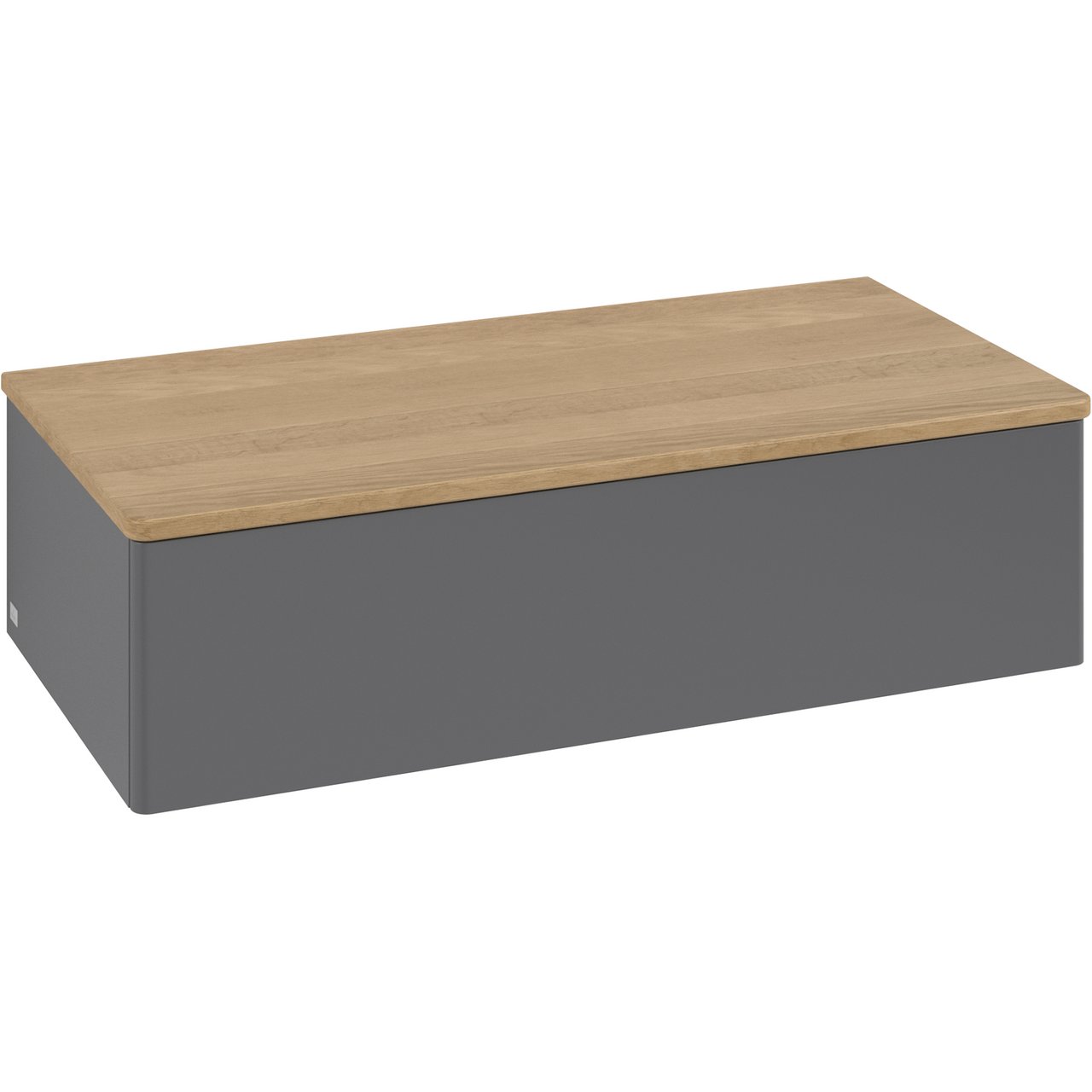 V&B ANTAO SIDESKAP 1 SKUFF GLATT 1000X268X500 ANTRASITT/EIK V&B ANTAO SIDESKAP 1 SKUFF GLATT 1000X268X500 ANTRASITT/EIK