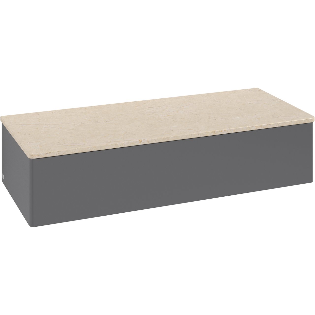 V&B ANTAO SIDESKAP 1 SKUFF GLATT 1200X268X500 ANTRASITT/CRÉME V&B ANTAO SIDESKAP 1 SKUFF GLATT 1200X268X500 ANTRASITT/CRÉME