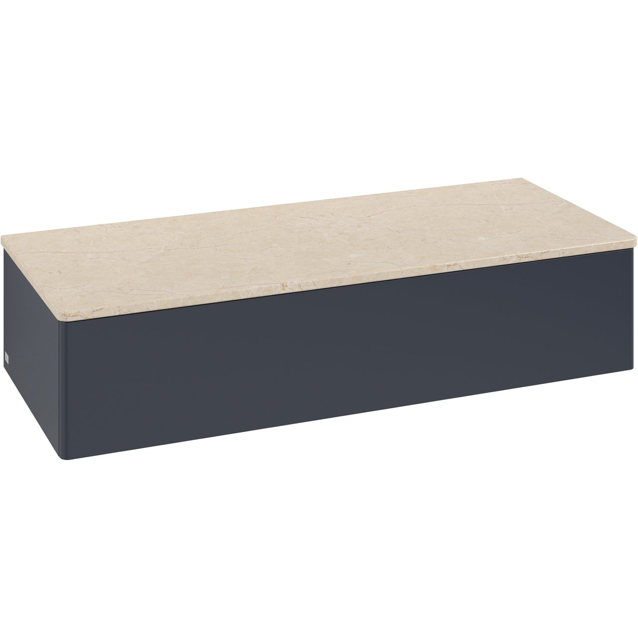 V&B ANTAO SIDESKAP 1 SKUFF GLATT 1200X268X500 BLÅ/CRÉME V&B ANTAO SIDESKAP 1 SKUFF GLATT 1200X268X500 BLÅ/CRÉME