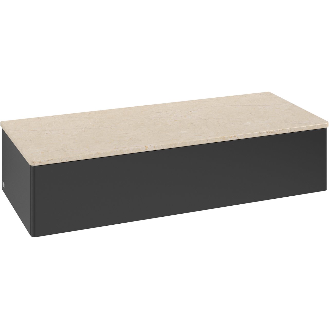 V&B ANTAO SIDESKAP 1 SKUFF GLATT 1200X268X500 MATT SORT/CRÉME V&B ANTAO SIDESKAP 1 SKUFF GLATT 1200X268X500 MATT SORT/CRÉME