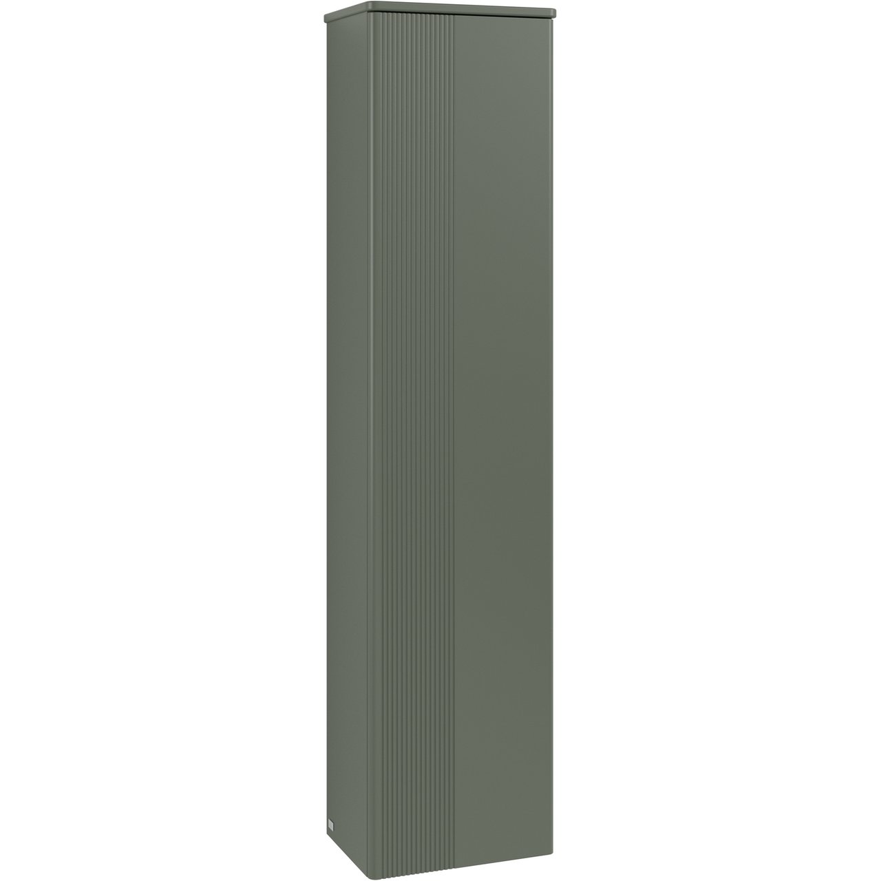 V&B ANTAO HØYSKAP 1 DØR RILLET 414X1719X287 HØYRE GRØNN