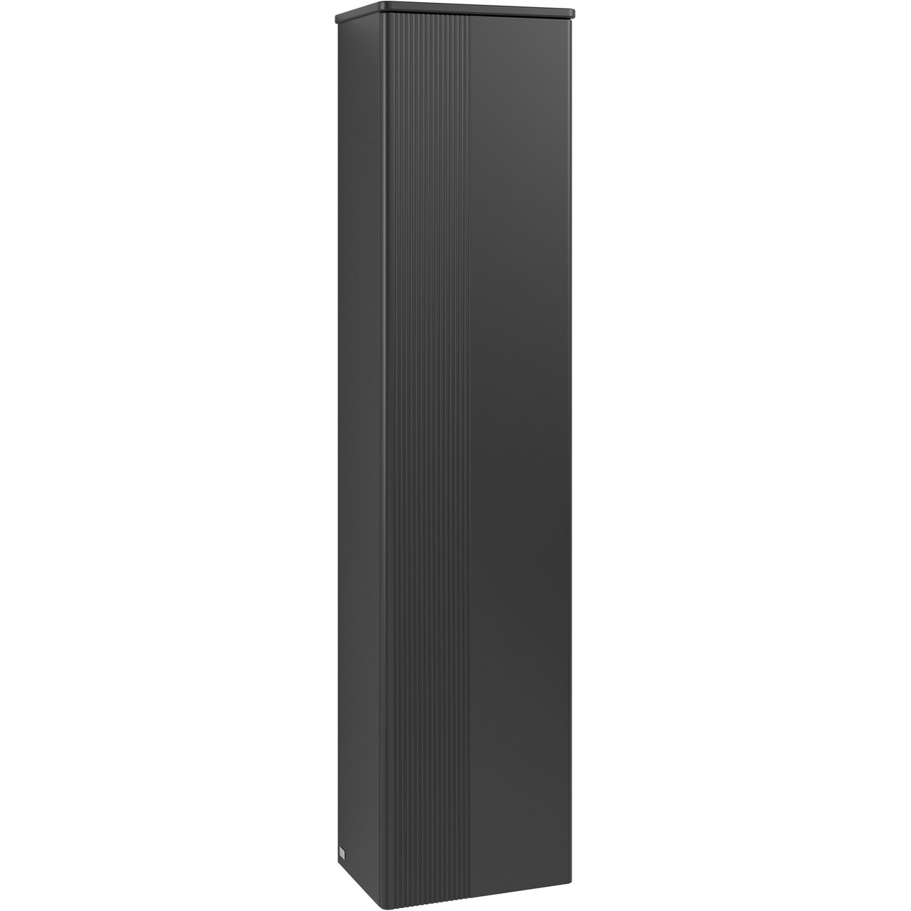 V&B ANTAO HØYSKAP 1 DØR RILLET 414X1719X287 HØYRE MATT SORT