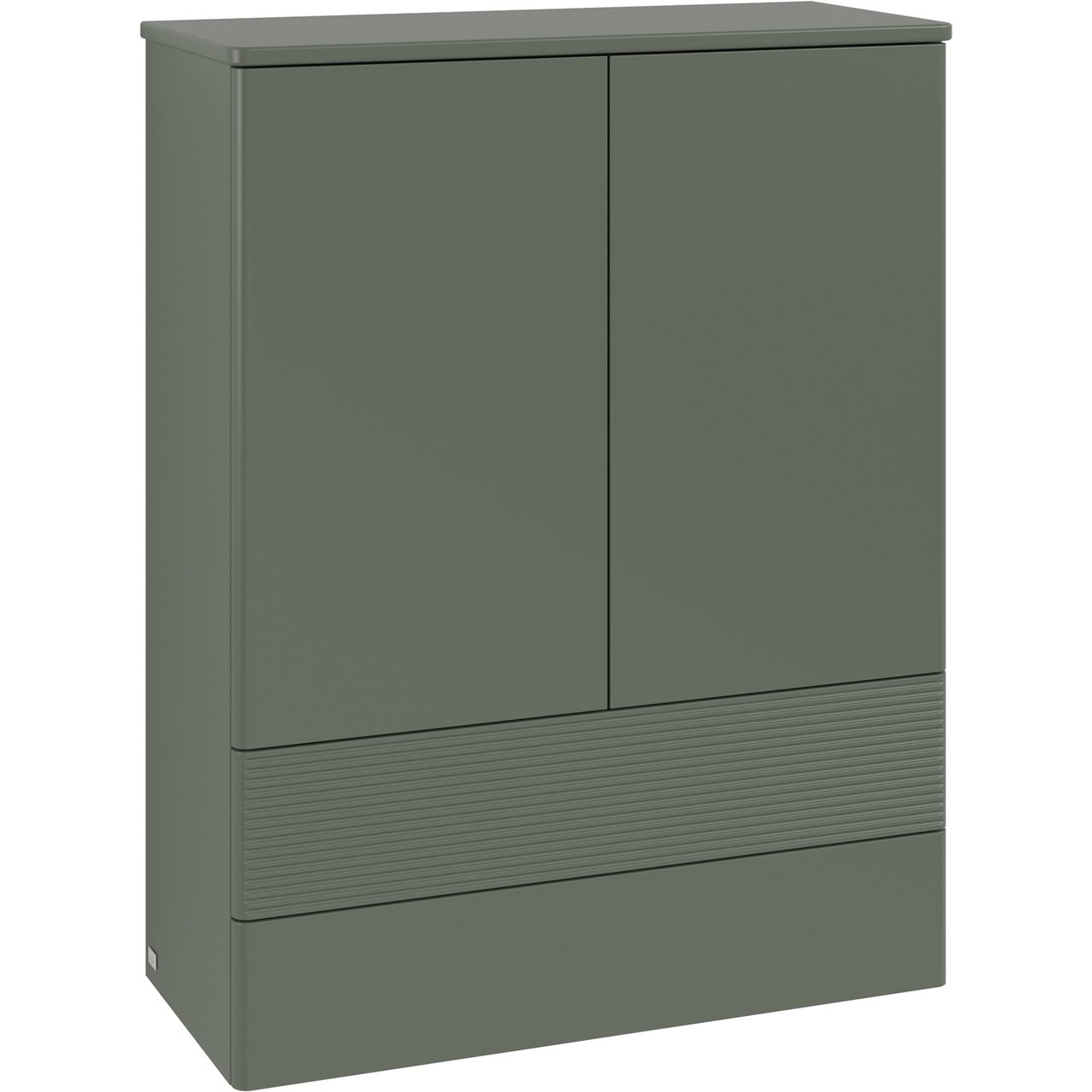 V&B ANTAO HØYBORD 2 DØRER RILLET 814X1039X356 GRØNN