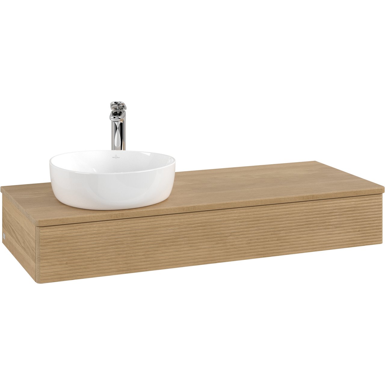 V&B ANTAO SERVANTSKAP 1 SKUFF RILLET 1200X190X500 VENSTRE M/KRANHULL M/LYS EIK V&B ANTAO SERVANTSKAP 1 SKUFF RILLET 1200X190X500 VENSTRE M/KRANHULL M/LYS EIK