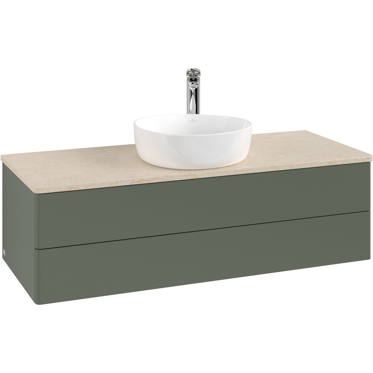 V&B ANTAO SERVANTSKAP 2 SKUFFER GLATT 1200X360X500 M/KRANHULL M/LYS GRØNN/CRÉME V&B ANTAO SERVANTSKAP 2 SKUFFER GLATT 1200X360X500 M/KRANHULL M/LYS GRØNN/CRÉME