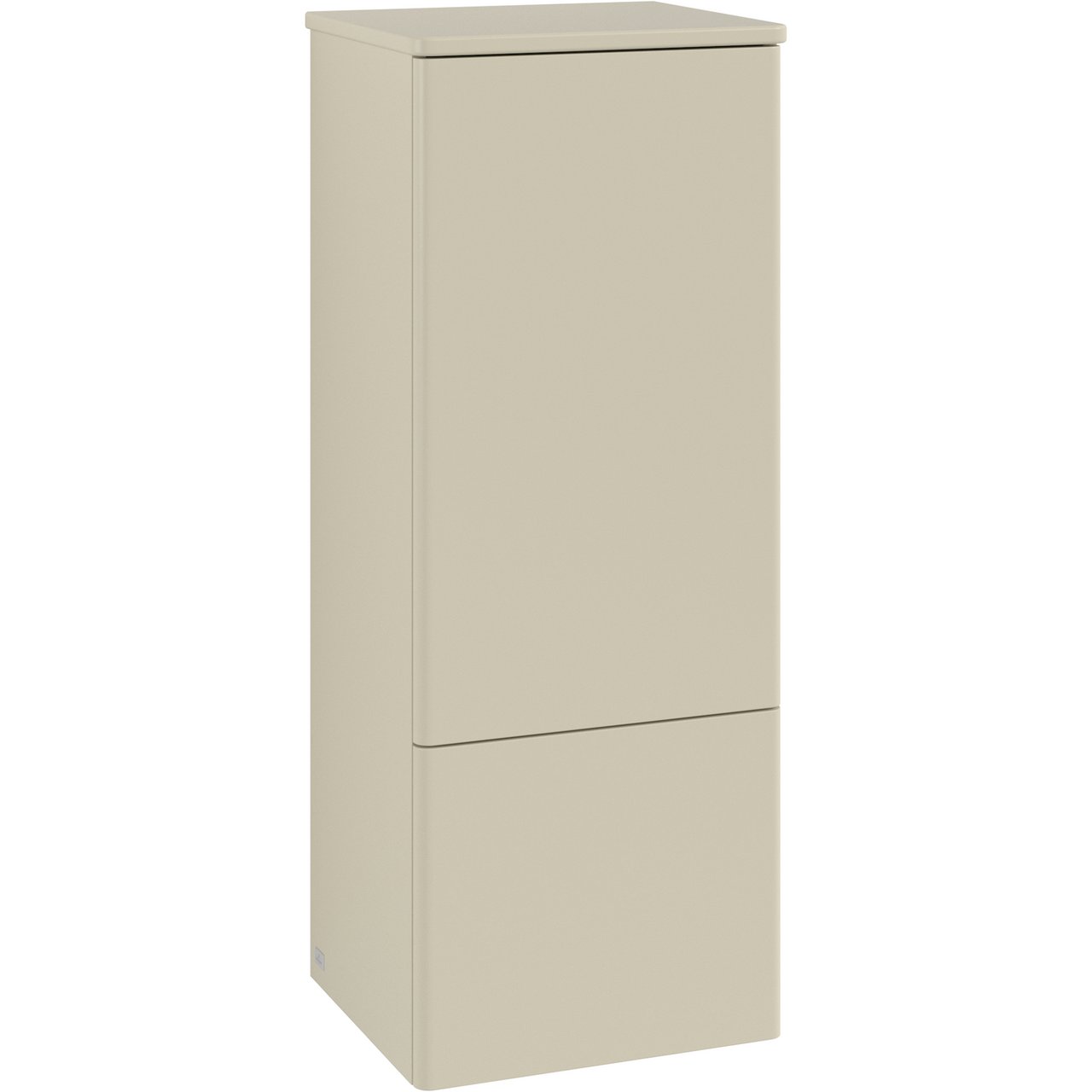 V&B ANTAO MIDDELS HØYSKAP 1 DØR GLATT 414X1039X356 VENSTRE M/LYS SILKEGRÅ