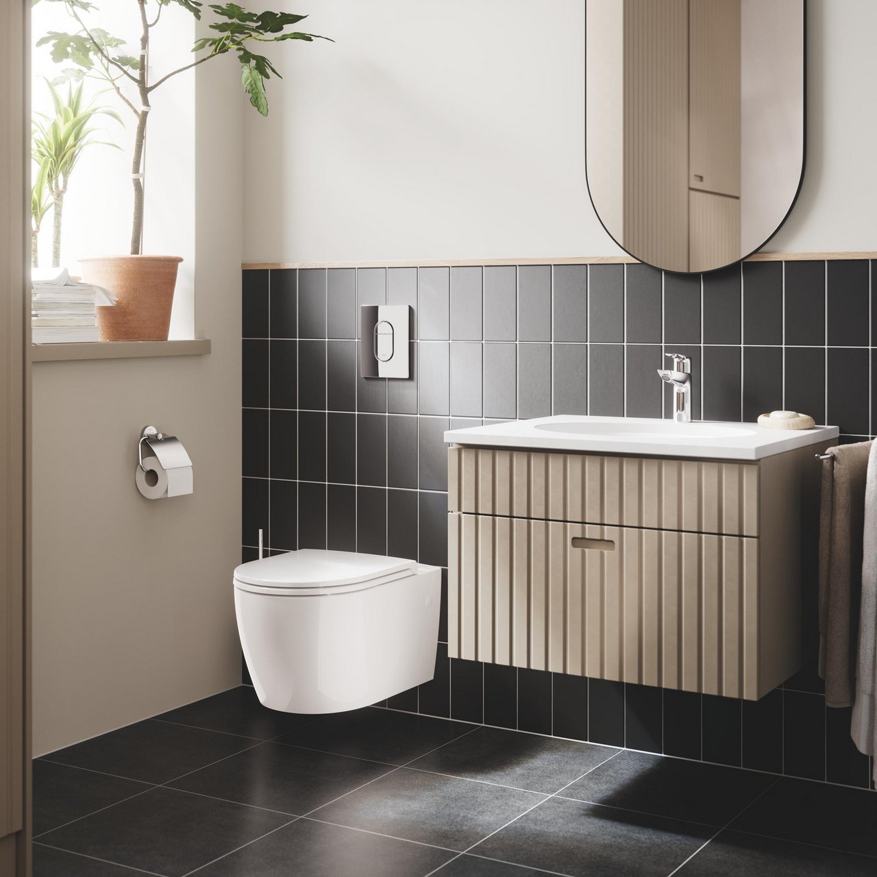 GROHE BAU CERAMIC VEGGSKÅL M/SETE