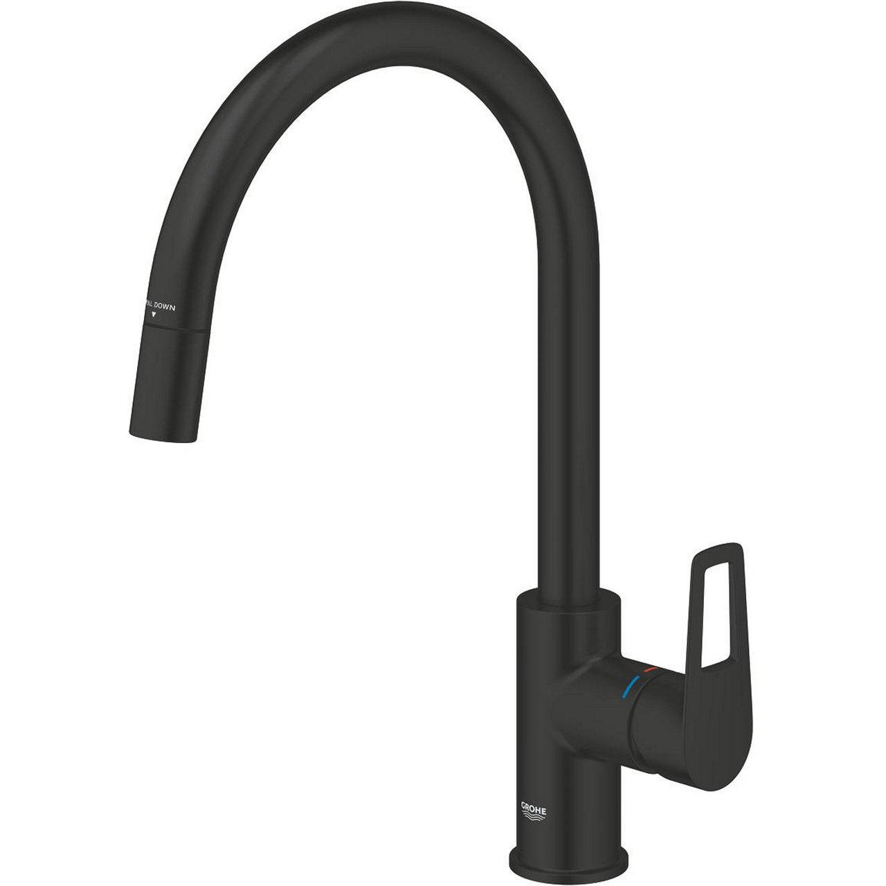 GROHE STARTLOOP KJØKKENARMATUR M/UTTREKKBAR C-TUT 8L MATT SORT GROHE STARTLOOP KJØKKENARMATUR M/UTTREKKBAR C-TUT 8L MATT SORT