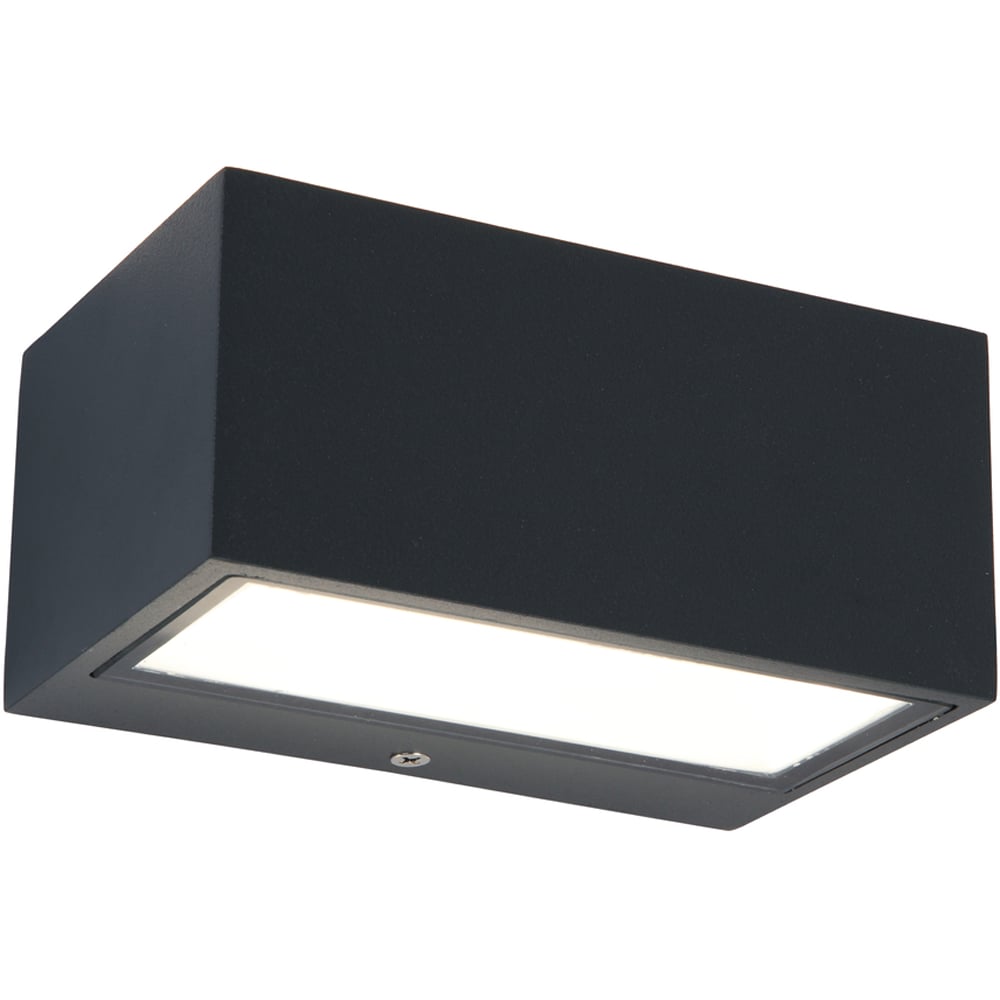 LUTEC ARCHITECTURAL GEMINI MØRK GRÅ 140MM VEGGHENGT LAMPE LUTEC ARCHITECTURAL GEMINI MØRK GRÅ 140MM VEGGHENGT LAMPE