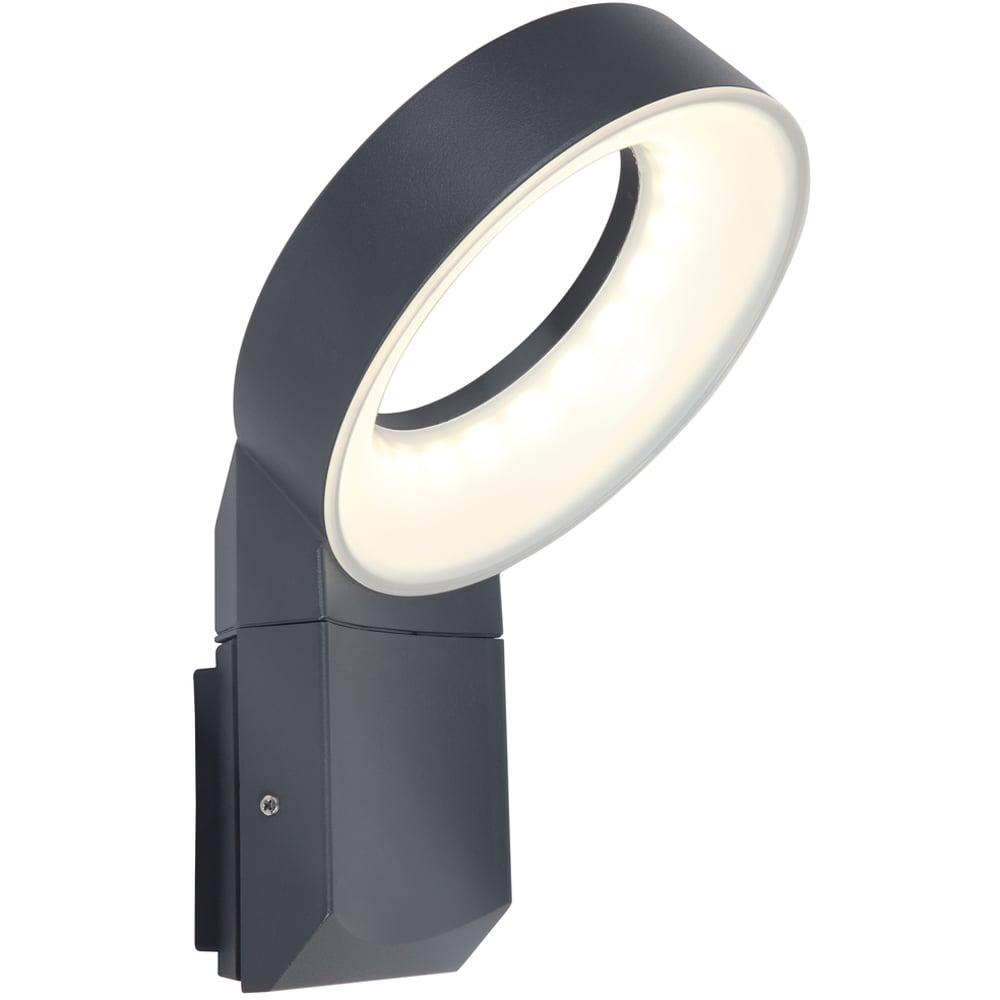 LUTEC ARCHITECTURAL MERIDIAN VEGGHENGT LAMPE MØRK GRÅ