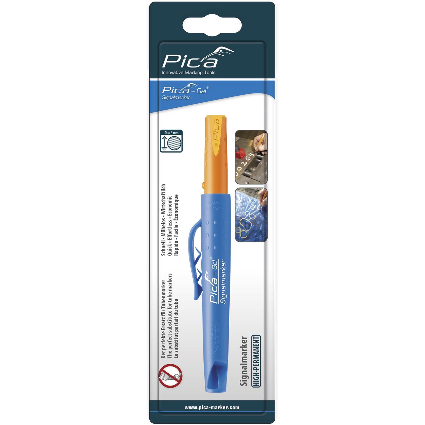 PICA GEL MERKEPENN VANNFAST GUL PICA GEL MERKEPENN VANNFAST GUL