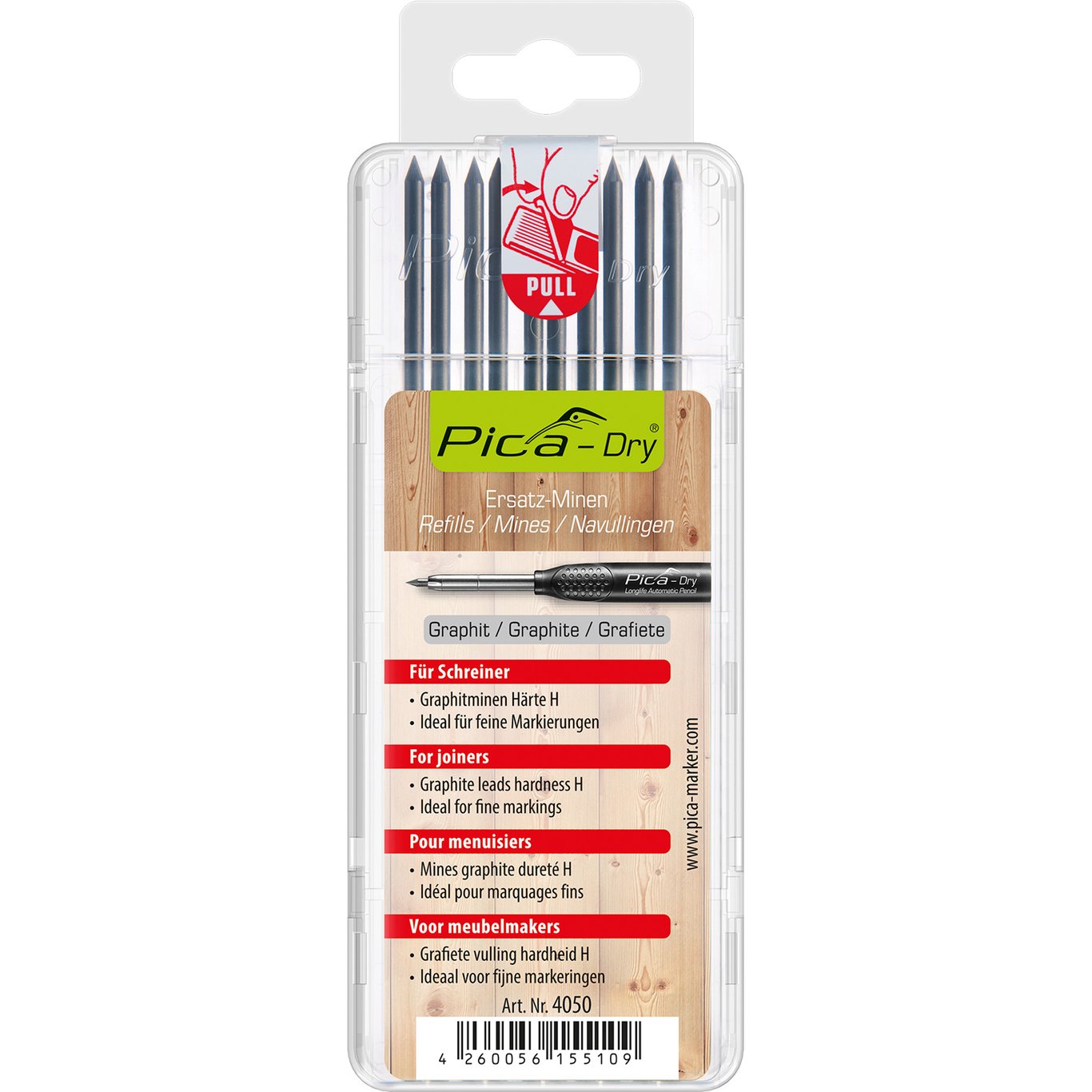 PICA DRY REFILL 10 X GRAPHITE TØMRER PICA DRY REFILL 10 X GRAPHITE TØMRER