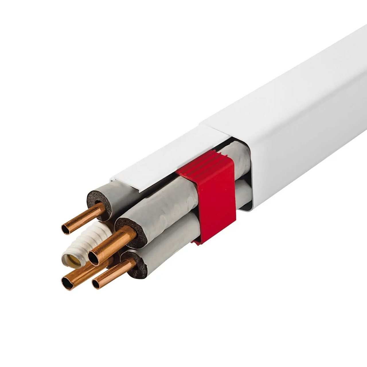 KANAL STANDARD TIL VARMEPUMPE M/FOLIE 80X60MM 2METER HVIT KANAL STANDARD TIL VARMEPUMPE M/FOLIE 80X60MM 2METER HVIT