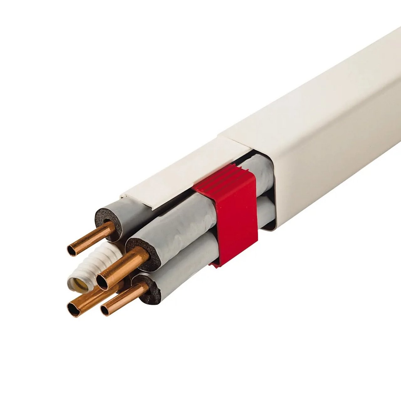 KANAL STANDARD TIL VARMEPUMPE M/FOLIE 80X60MM 2METER ELFENBEN KANAL STANDARD TIL VARMEPUMPE M/FOLIE 80X60MM 2METER ELFENBEN