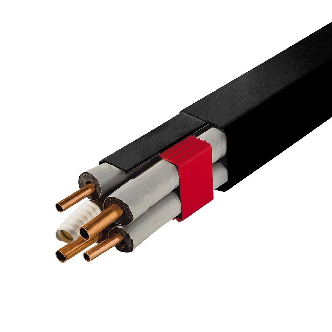 KANAL STANDARD TIL VARMEPUMPE M/FOLIE 80X60MM 2METER SORT KANAL STANDARD TIL VARMEPUMPE M/FOLIE 80X60MM 2METER SORT