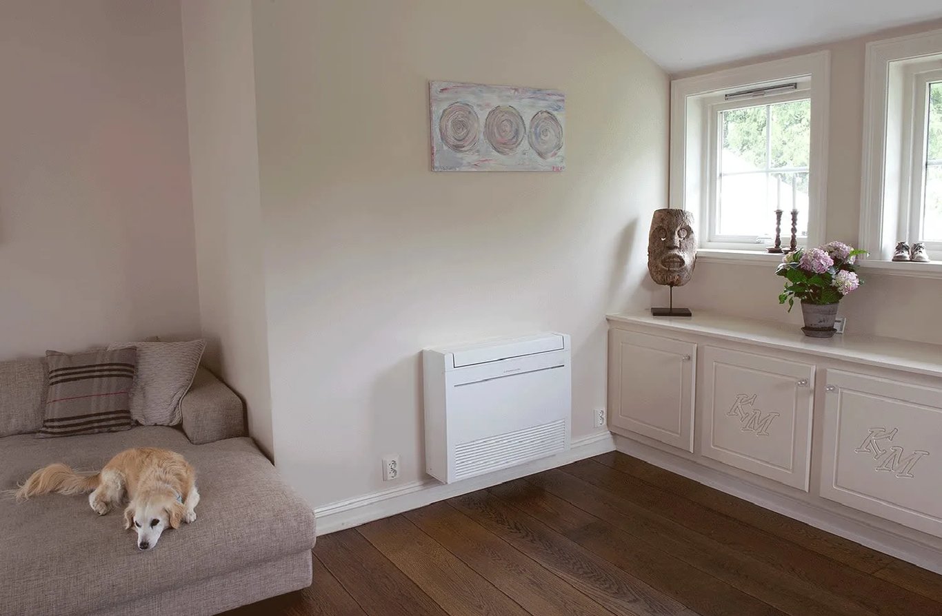 MITSUBISHI ELECTRIC KIRIGAMINE FURO 6000 VARMEPUMPE, GULVMODELL