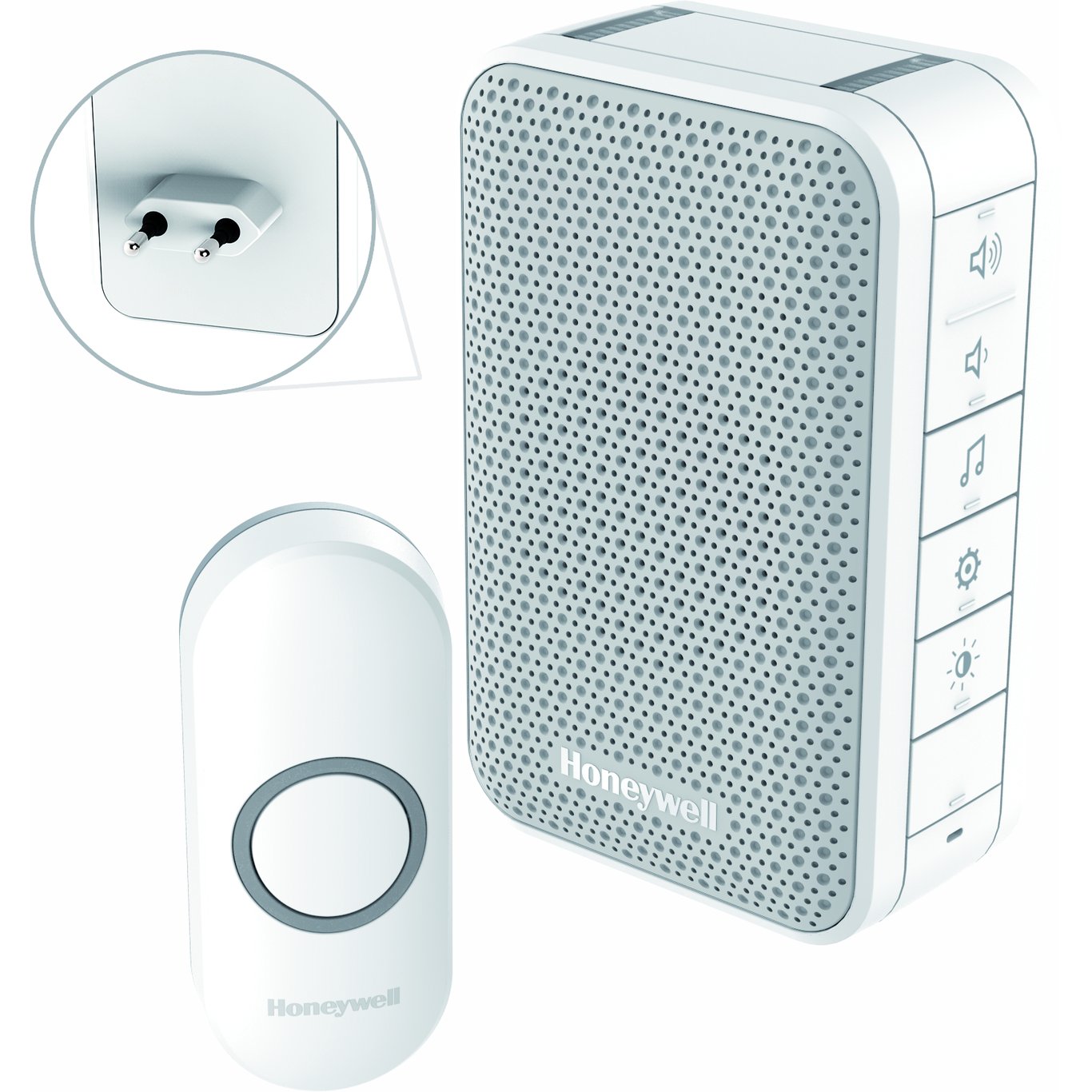 HONEYWELL TRÅDLØS PLUG-IN RINGEKLOKKE DC313NP2 HONEYWELL TRÅDLØS PLUG-IN RINGEKLOKKE DC313NP2