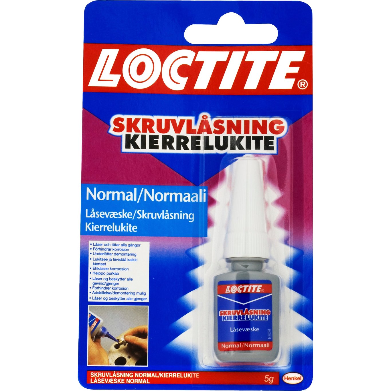 LOCTITE LÅSEVÆSKE NORMAL 5G LOCTITE LÅSEVÆSKE NORMAL 5G