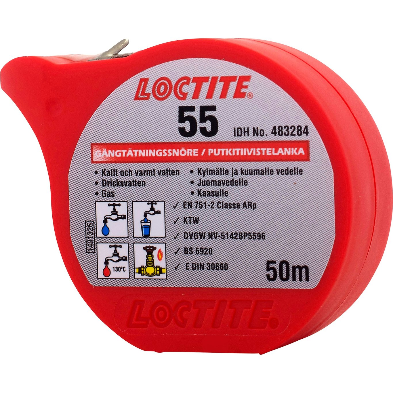 LOCTITE 55 GJENGETETTINGSSNØRE, 24X50M LOCTITE 55 GJENGETETTINGSSNØRE, 24X50M